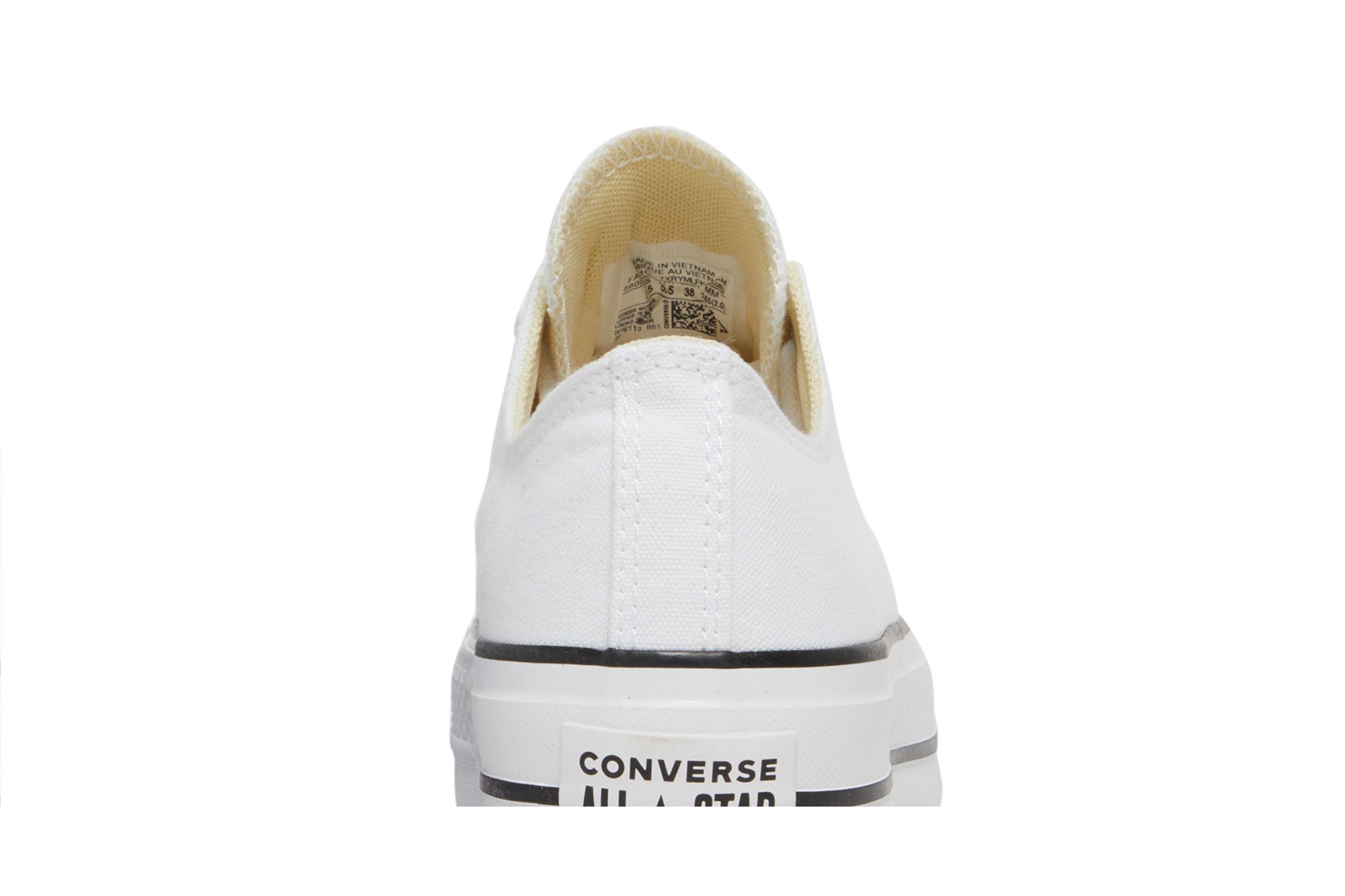 Cheap (W) Converse Chuck Taylor All-Star 'Lift Ox 白色黑色' 560251C