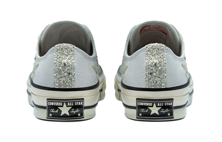 Chuck Taylor Converse Basse Glitter Argento Beli (Women) Converse