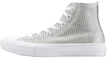 (Women) Converse Chuck Taylor All Star 2 High 'Perforated Metallic Silver' 555798C (Women) Converse Chuck Taylor All Star 2 High 'Perforated Metallic Silver' 555798C