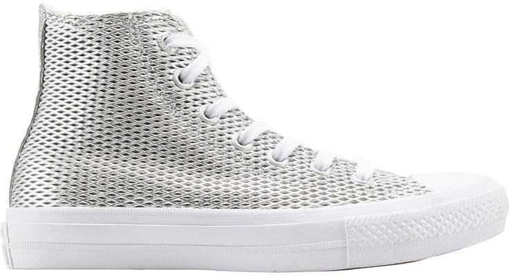 (W) Converse Chuck Taylor 全明星2 高帮‘穿孔金属银’ 555798C Order (W) Converse Chuck Taylor 全明星2 高帮‘穿孔金属银’ 555798C