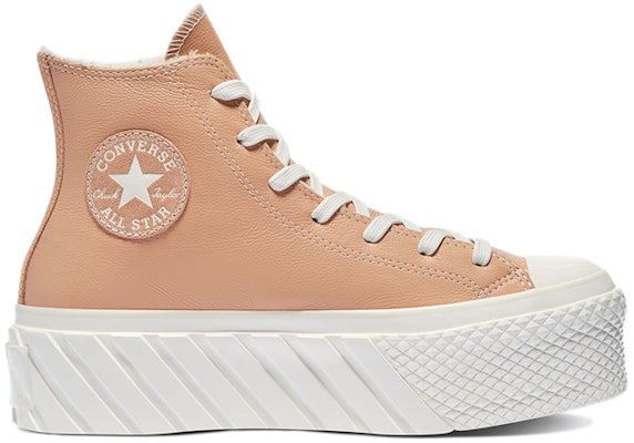 (W) Converse Chuck Taylor All Star 2X Platform Tinggi 'Cozy Sherpa - Vachetta Beige' 573073C Order (W) Converse Chuck Taylor All Star 2X Platform Tinggi 'Cozy Sherpa - Vachetta Beige' 573073C