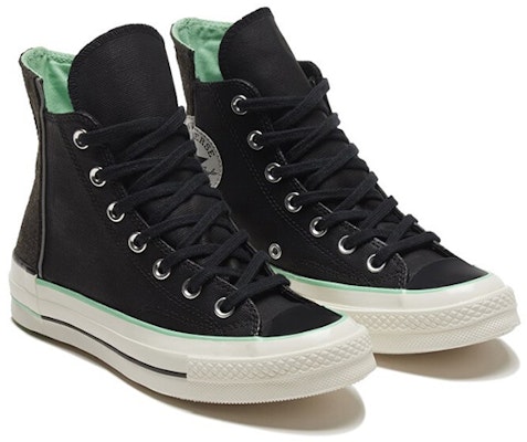 Converse 1970s 防滑耐磨 高筒 帆布鞋 女款 黑 Lookbook Converse 1970s 防滑耐磨 高筒 帆布鞋 女款 黑