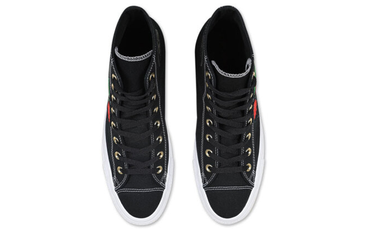Converse Chuck Taylor All Star Embroidery 'Black Red' 圖 4