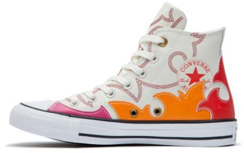 (W) Converse Chuck Taylor All Star LE High Putih Merah Oranye 'White Red' 564954C Buy (W) Converse Chuck Taylor All Star LE High Putih Merah Oranye 'White Red' 564954C