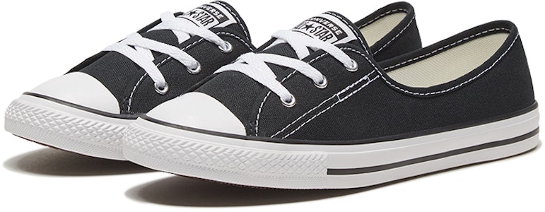 (W) Converse Chuck Taylor All Star Ballet Lace Warna 'Hitam' 566775C Lookbook (W) Converse Chuck Taylor All Star Ballet Lace Warna 'Hitam' 566775C