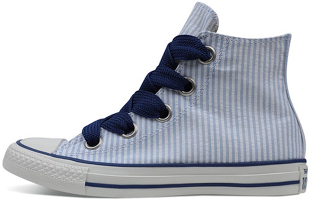 (Women) Converse Chuck Taylor All Star big Eyelet Seersucher 'Blue' 560995C Buy (Women) Converse Chuck Taylor All Star big Eyelet Seersucher 'Blue' 560995C