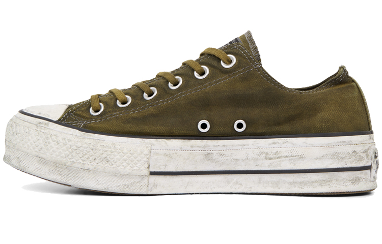 Buy (W) Converse Chuck Taylor All Star Plataforma Verde Militar Zapatos Sucios Suela Gruesa 565763C