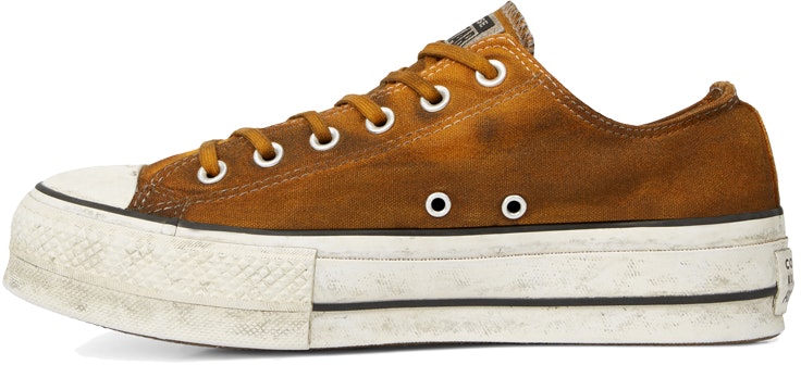 women-converse-chuck-taylor-all-star-canvas-rust-platform-low-top-thick-sole-dirty-shoes-yellow-white-565762-c