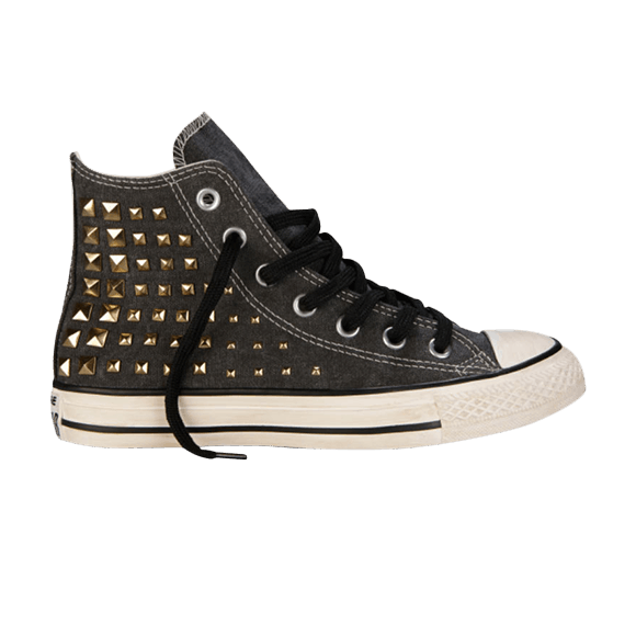 (W) Converse Chuck Taylor All Star Collar Studs Hi 'Jet Black'
