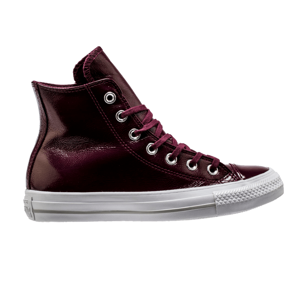 Buy (W) Converse Chuck Taylor All Star Crinkled Patent Leather Hi 'Dark Sangria' Lelaki. 557939C