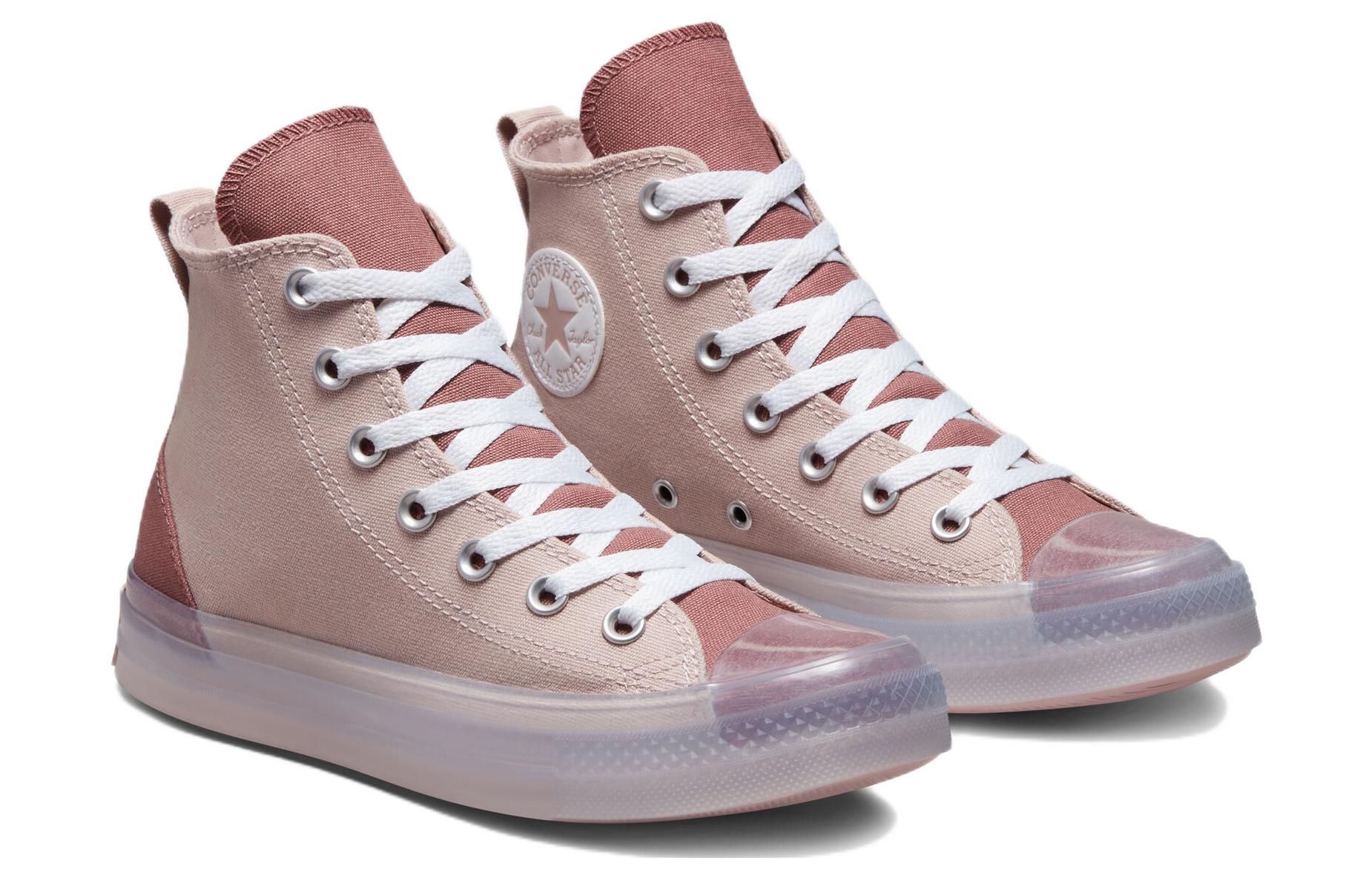 Lookbook Converse Chuck Taylor All Star CX 季節色彩 防滑耐磨 高筒 帆布鞋 女款 粉紅色