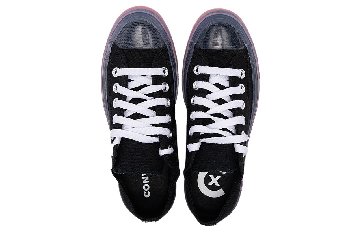Shop 匡威經典Chuck Taylor All Star舒適百搭耐磨透氣低筒板鞋女款黑白色