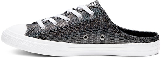(Women) Converse Chuck Taylor All Star Dainty Mule Metal Black Pedal Casual Canvas Shoes 568811C (Women) Converse Chuck Taylor All Star Dainty Mule Metal Black Pedal Casual Canvas Shoes 568811C