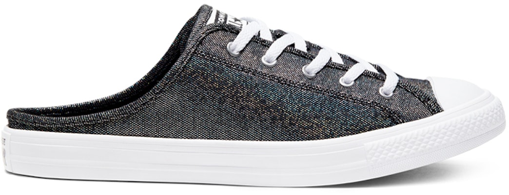 (W) Converse Chuck Taylor All Star Dainty Mule Metal Hitam Sepatu Kanvas Kasual 568811C Order (W) Converse Chuck Taylor All Star Dainty Mule Metal Hitam Sepatu Kanvas Kasual 568811C