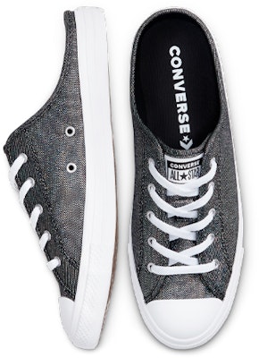 (W) Converse Chuck Taylor All Star Dainty Mule Metal Hitam Sepatu Kanvas Kasual 568811C Shop (W) Converse Chuck Taylor All Star Dainty Mule Metal Hitam Sepatu Kanvas Kasual 568811C