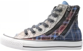 (Women) Converse Chuck Taylor All Star Double Zip Hi 'Blue Plaid' 549575C (Women) Converse Chuck Taylor All Star Double Zip Hi 'Blue Plaid' 549575C