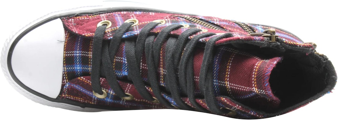 (W) 컨버스 척 테일러 올스타 더블 지퍼 하이 '레드 플래드' 549574C Purchase (W) 컨버스 척 테일러 올스타 더블 지퍼 하이 '레드 플래드' 549574C