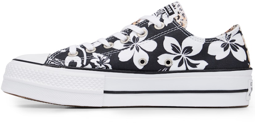 Buy Women Converse Chuck Taylor All Star Hawaiian Mix Platform Low Top Thick Sole Cherry Blossoms Black Orange 565794C Novelship