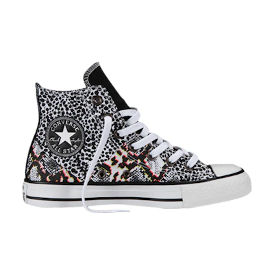 (W) Converse Chuck Taylor All Star Hi 'Animal Print - White'