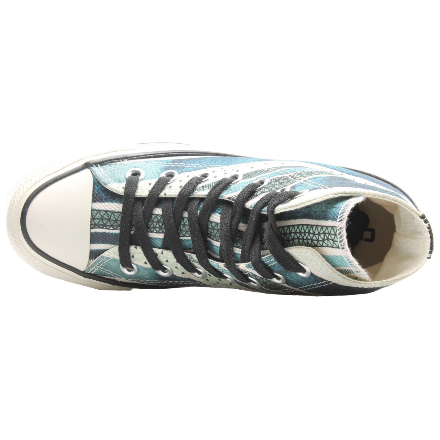 Shop (W) 컨버스 척테일러 올스타 하이 팝 스트라이프 청록 (or if absolutely necessary, shorten to 척테일러 하이 팝 청록) 551566C