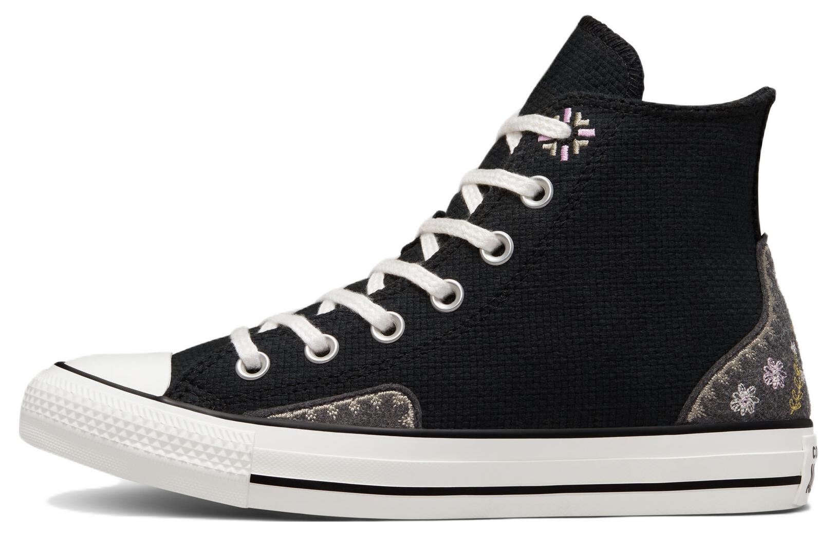 (W) Converse Chuck Taylor All Star High 'Autumn Embroidery - Black'