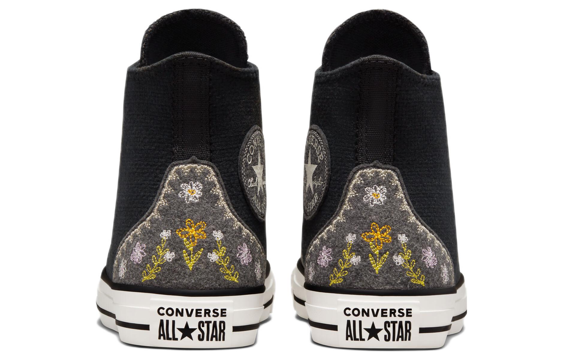 Shop (W) 匡威Chuck Taylor All Star秋季刺繡黑色高筒鞋 A05066C