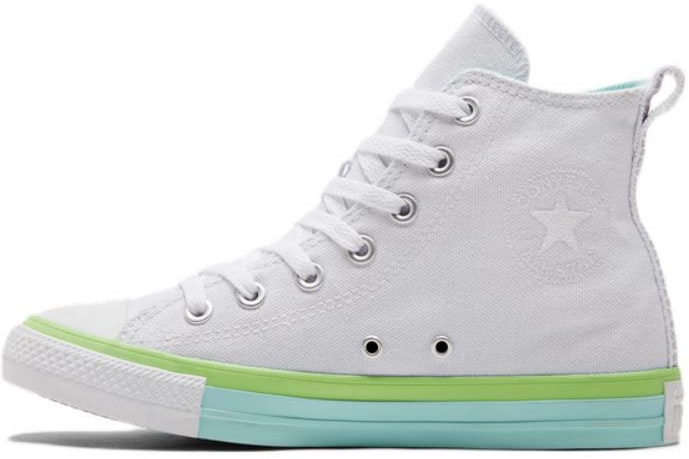 women-converse-chuck-taylor-all-star-high-breathable-and-wear-resistant-white-green-a00543-c