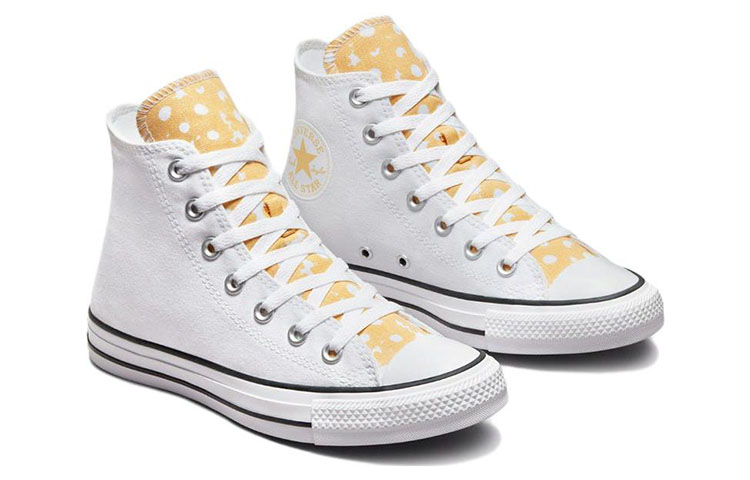 (W) Converse Chuck Taylor All Star High 'Classic Canvas - White Yellow' 圖 3