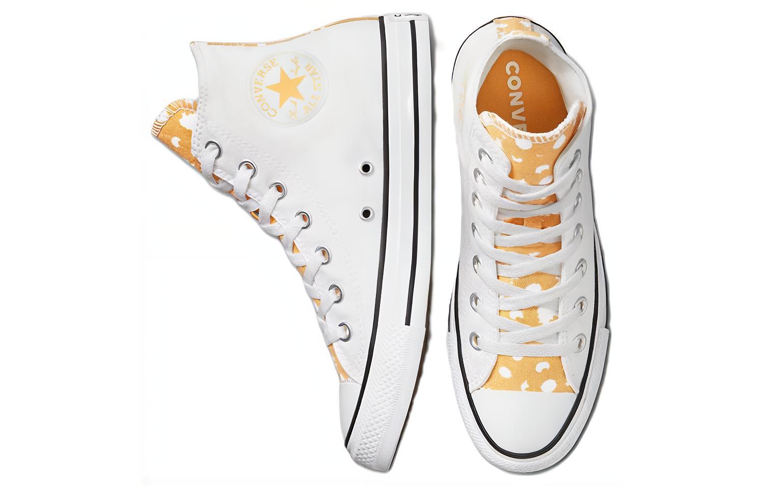 (W) Converse Chuck Taylor All Star High 'Classic Canvas - White Yellow' 圖 4