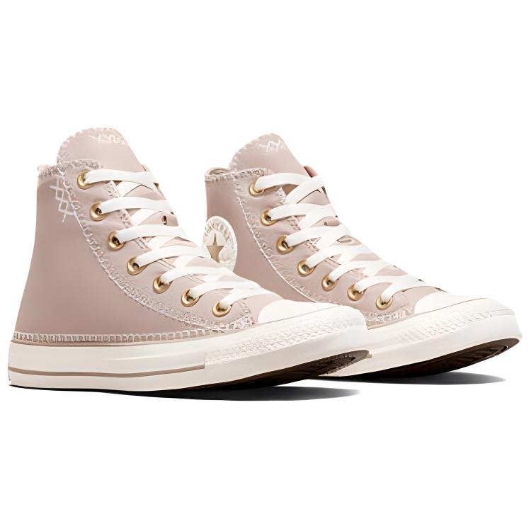 Lookbook Converse Chuck Taylor All Star 舒適 耐磨平衡 高筒 帆布鞋 男女款 粉白