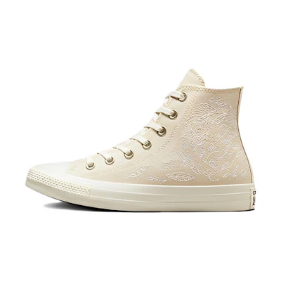 (W) Converse Chuck Taylor All Star High 'Embroidered Floral - Ivory'