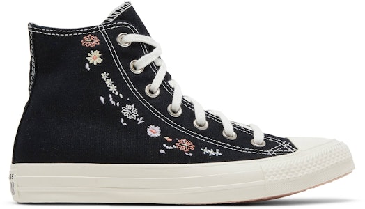 (W) Converse Chuck Taylor All Star High 'Bordir Bunga - Hitam' A01585C Buy (W) Converse Chuck Taylor All Star High 'Bordir Bunga - Hitam' A01585C