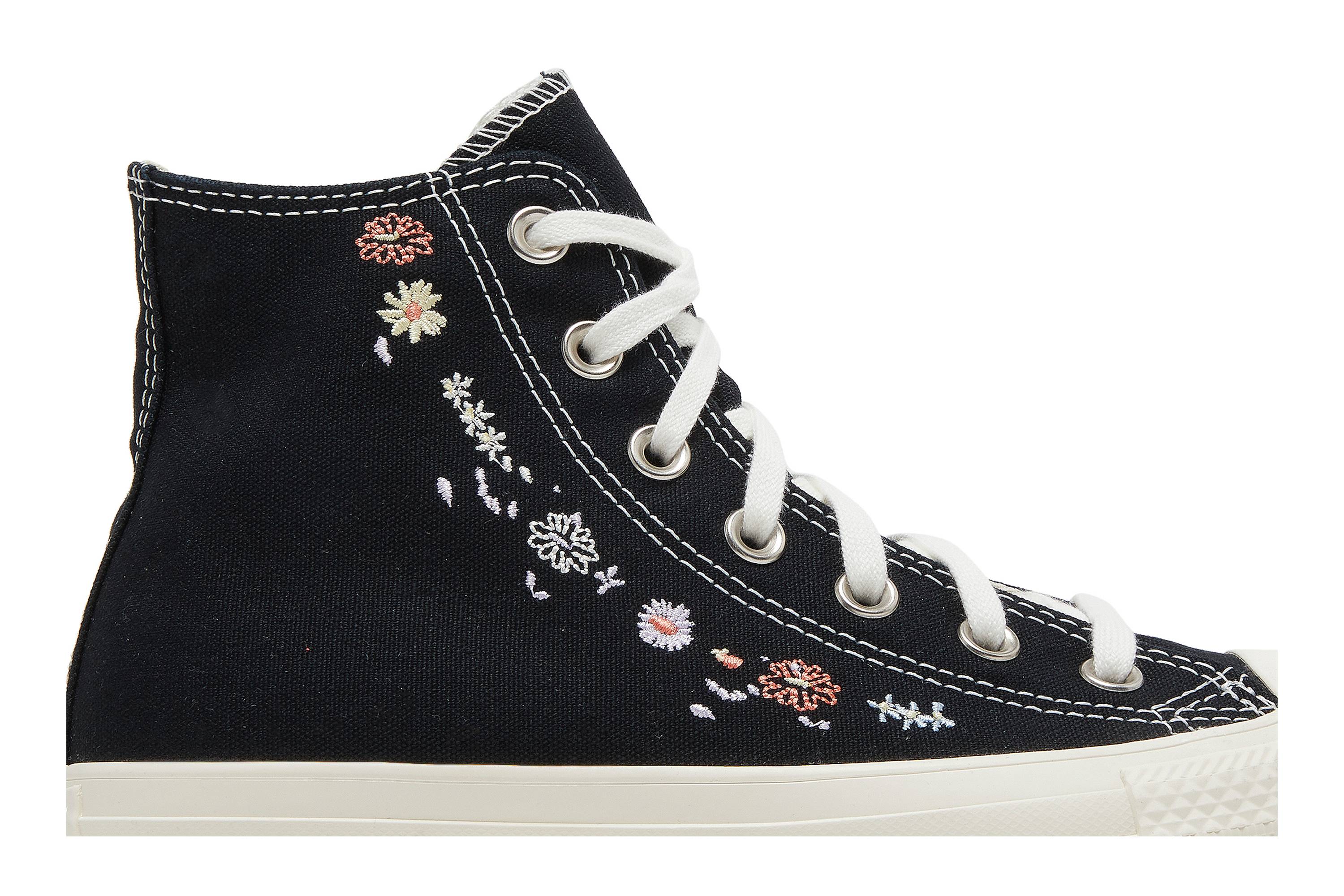 Order (W) コンバース チャックテイラー オールスター ハイ '刺繍フローラル - ブラック' A01585C