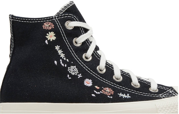 Women Converse Chuck Taylor All Star High Embroidered Floral