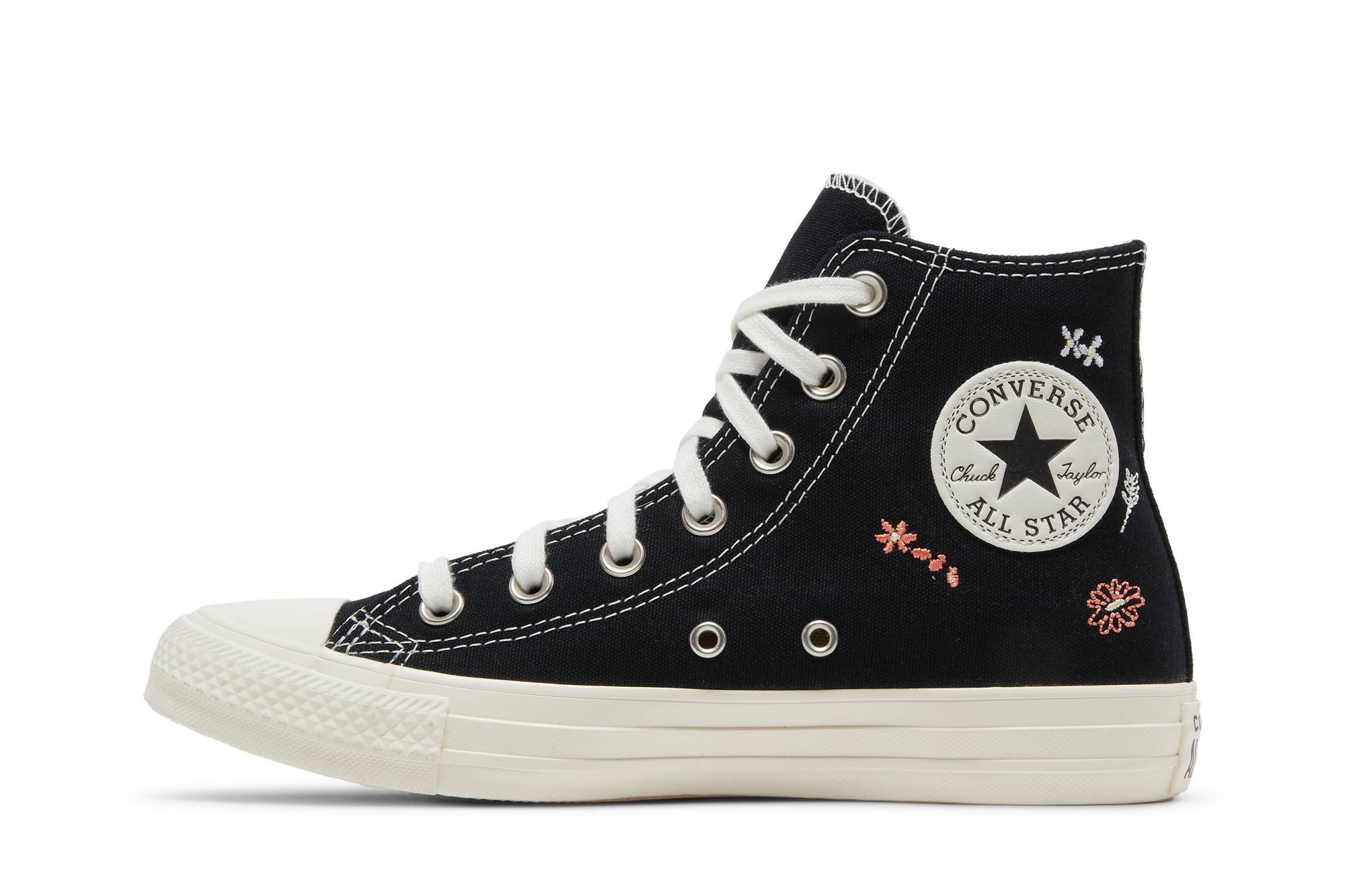Lookbook (W) コンバース チャックテイラー オールスター ハイ '刺繍フローラル - ブラック' A01585C