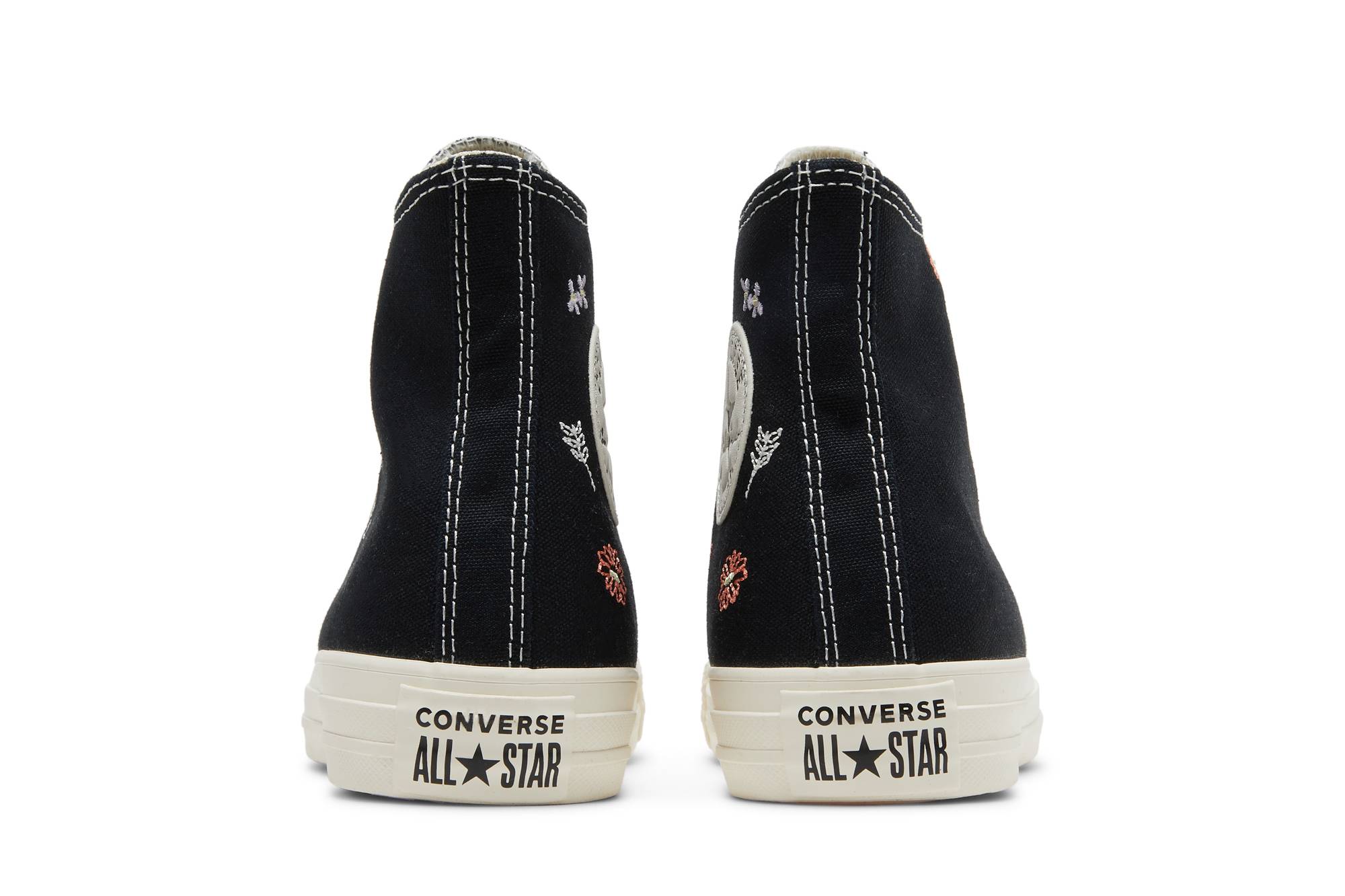 Details for (W) コンバース チャックテイラー オールスター ハイ '刺繍フローラル - ブラック' A01585C