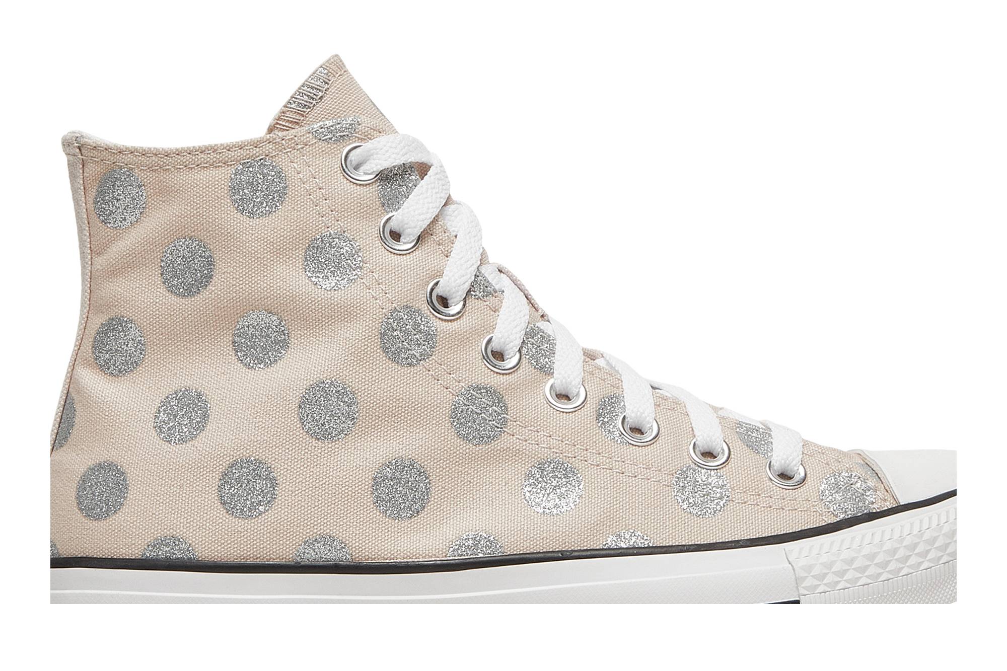 (W) Converse Chuck Taylor All Star High 'Glitter Polka Dots' 圖 2