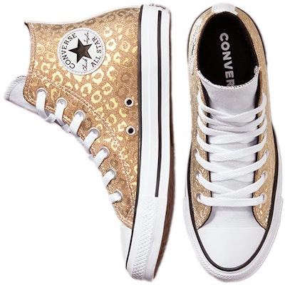 (W) 匡威Chuck Taylor All Star高帮“闪光豹纹” 572040C Shop (W) 匡威Chuck Taylor All Star高帮“闪光豹纹” 572040C