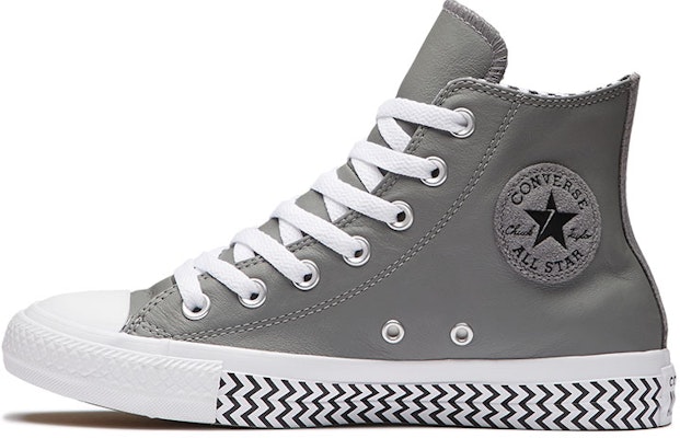(W) Converse Chuck Taylor All Star Botas Alta de Cuero Gris 'Blanco' 566130C Buy (W) Converse Chuck Taylor All Star Botas Alta de Cuero Gris 'Blanco' 566130C