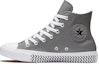 Buy (W) Converse Chuck Taylor All Star Botas Alta de Cuero Gris 'Blanco' 566130C