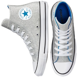 Converse Chuck Taylor All Star 磨砂鞋面 高筒休閒帆布鞋 女款 灰銀色 Purchase Converse Chuck Taylor All Star 磨砂鞋面 高筒休閒帆布鞋 女款 灰銀色