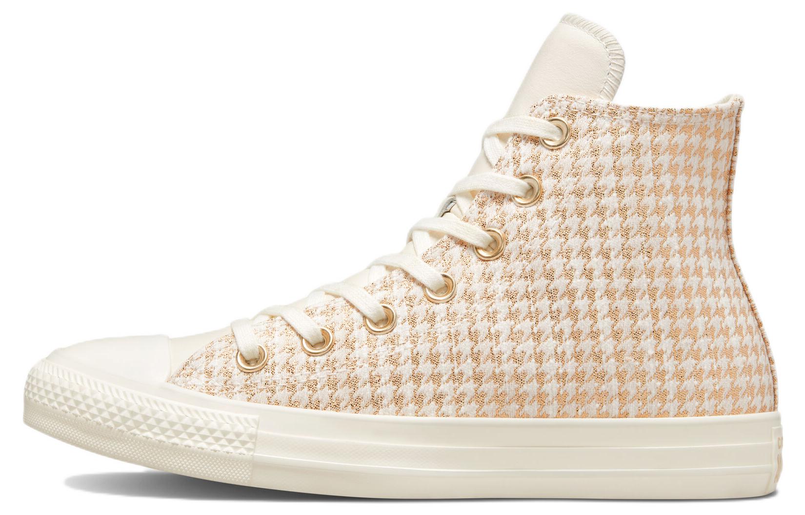 (W) Converse Chuck Taylor All Star High 'Houndstooth Shine - Egret'