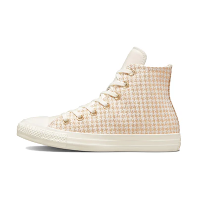 (W) Converse Chuck Taylor All Star High 'Houndstooth Shine - Egret'