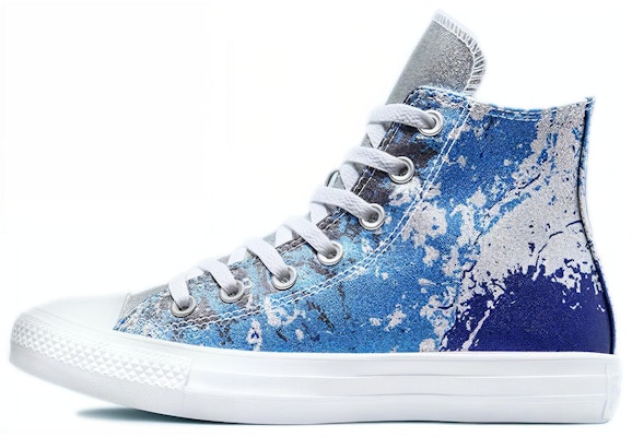 (W) Converse Chuck Taylor All Star High 'Hybrid Shine - Biru Gradient' 571376C Buy (W) Converse Chuck Taylor All Star High 'Hybrid Shine - Biru Gradient' 571376C