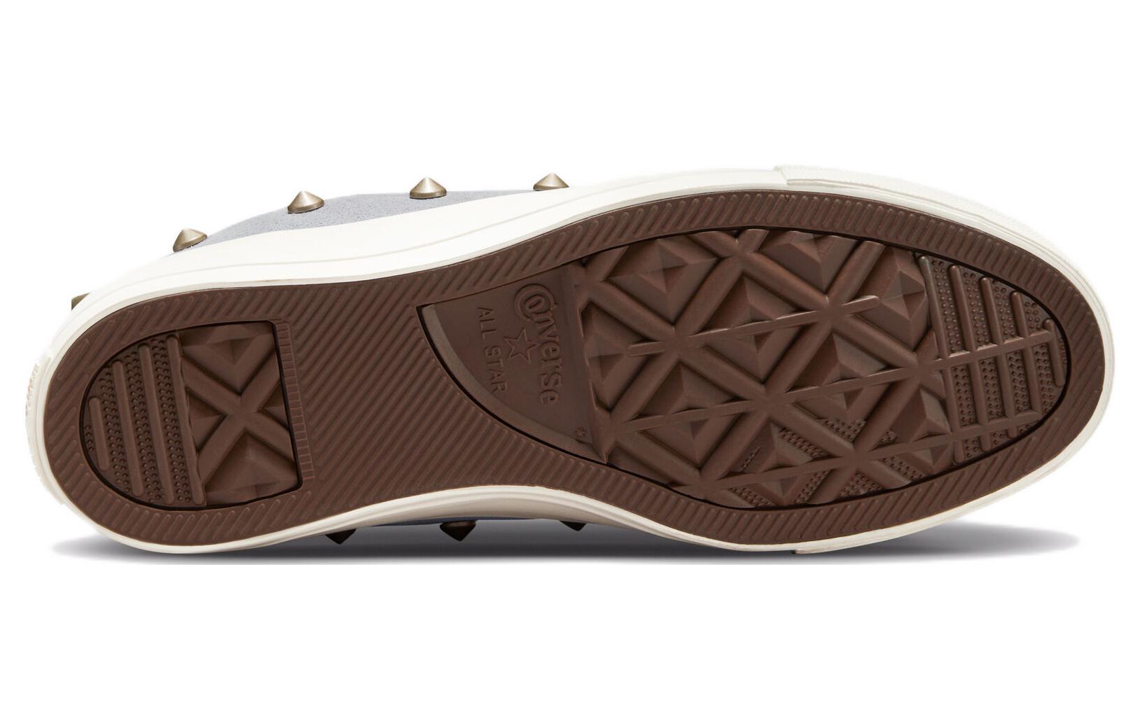 (W) Converse Chuck Taylor All Star High 'Light Grey Suede Studs' 圖 5