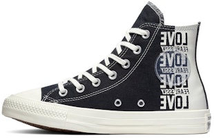 (Women) Converse Love Fearlessly Chuck Taylor All Star 'Black And White' 567309C (Women) Converse Love Fearlessly Chuck Taylor All Star 'Black And White' 567309C