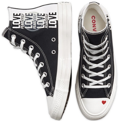 Converse 愛無懼 Chuck Taylor All Star 防滑耐磨 高筒 帆布鞋 女款 黑 Lookbook Converse 愛無懼 Chuck Taylor All Star 防滑耐磨 高筒 帆布鞋 女款 黑