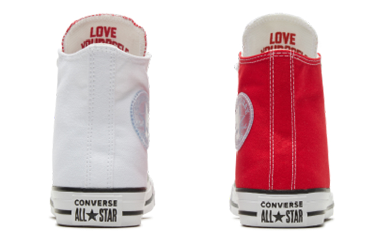 Purchase Converse Chuck Taylor All Star Love Fearlessly 防滑耐磨 高筒 帆布鞋 女款 紅白