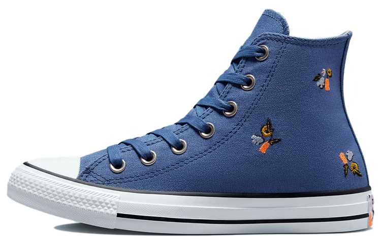 Buy (W) Converse Chuck Taylor All Star Tinggi 'Bordir Floral Biru Tua' A01734C