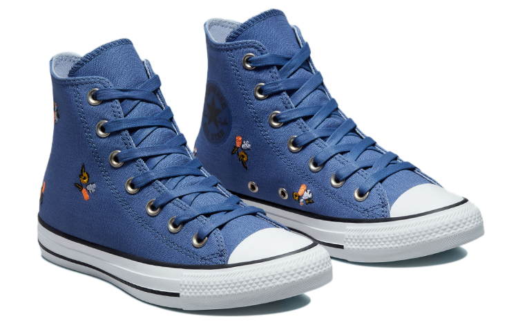 (W) Converse Chuck Taylor All Star High 'Navy Floral Embroidery' 圖 4